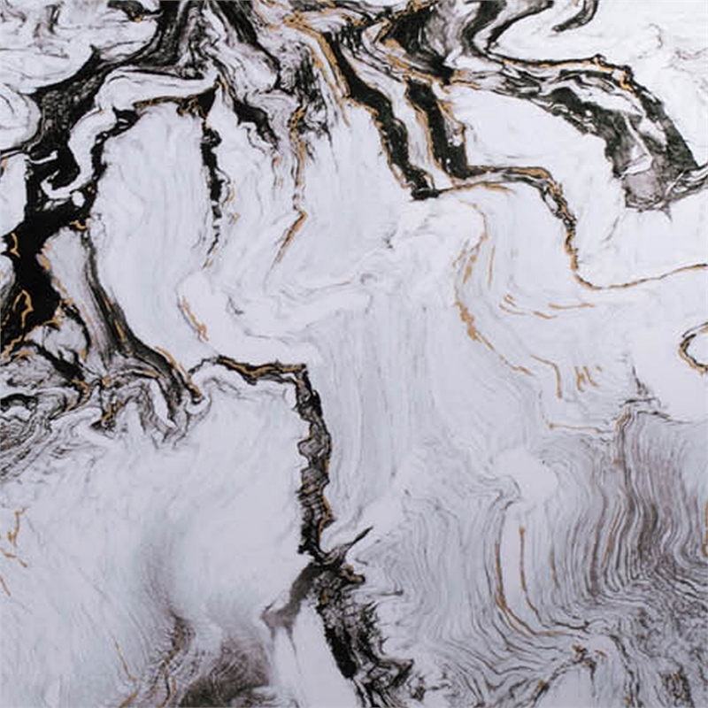 Benjara 30 x 40 Set of 2 Wall Panels- Home Decor- White Black Marble Design