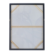Benjara Bny 35 x 47 Abstract Wall Art Print - Brown/Silver