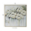 Benjara Rioni 39 x 39 Floral Wall Art Print- Handpainted Abstract Oil Painting