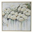 Benjara Rioni 39 x 39 Floral Wall Art Print- Handpainted Abstract Oil Painting
