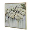 Benjara Rioni 39 x 39 Floral Wall Art Print- Handpainted Abstract Oil Painting