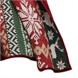 Benjara Live 3 Piece Queen Quilt Set with 2 Pillow Shams- Festive Winter Print