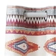 Benjara Pimi 16 x 84 Window Valance- Metallic Grommet- Southwest Print- Bronze