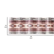 Benjara Pimi 16 x 84 Window Valance- Metallic Grommet- Southwest Print- Bronze