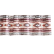Benjara Pimi 16 x 84 Window Valance- Metallic Grommet- Southwest Print- Bronze