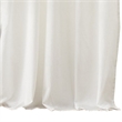Benjara Xumi 4 PC Window Curtain- 2 Panels with Tie Backs- Antique White Finish