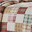 Benjara Evi Twin Quilt Set with 1 Pillow Sham- Multicolor Patchwork