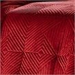 Benjara Ahab 2 Piece Twin Quilt Set with 1 Pillow Sham- Dutch Velvet Face- Red