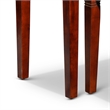 Benjara 3 Piece Nesting Side Accent Table Set- Sleek Carved Cherry Brown Wood