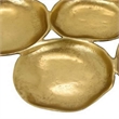 Benjara Jiva 9 Piece Decorative Bowl Set- Irregular Shaped Design- Gold Metal