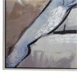 Benjara Iamo 49 x 71 Framed Canvas Oil Painting-Female Pose-Natural Fiber-Blue