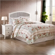 Benjara Rosle 5pc Full/Queen Quilt Set-Shams-Patchwork Floral Print-Blue Cotton