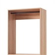 Benjara Dee Modular Closet System- 2 Compartments- 2 Hanging Rods- Oak Brown