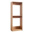 Benjara Dee Modular Closet System- 2 Compartments- 2 Hanging Rods- Oak Brown