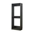 Benjara Dee Modular Closet System- 2 Compartments- 2 Hanging Rods- Black Finish