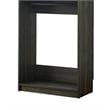 Benjara Dee Modular Closet System- 2 Compartments- 2 Hanging Rods- Black Finish