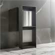 Benjara Dee Modular Closet System- 2 Compartments- 2 Hanging Rods- Black Finish