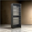 Benjara Dee Modular Closet System- 5 Tier Storage Shelves- Black Wood Finish