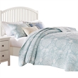 Benjara Amy 3pc Cal King Coverlet & Pillow Sham Set-Coastal Design-Seafoam Blue
