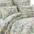 Benjara Sia 3pc Full Queen Duvet and Pillow Sham Set- Floral Jade Print Cotton