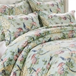 Benjara Sia 2pc XL Twin Duvet & Pillow Sham Set-Floral Jade Print Button Closure