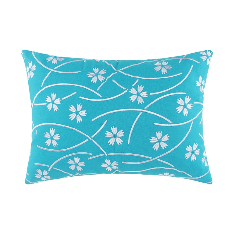 Benjara Ello 2pc Decorative Throw Pillows - Canvas Floral Print Multicolor