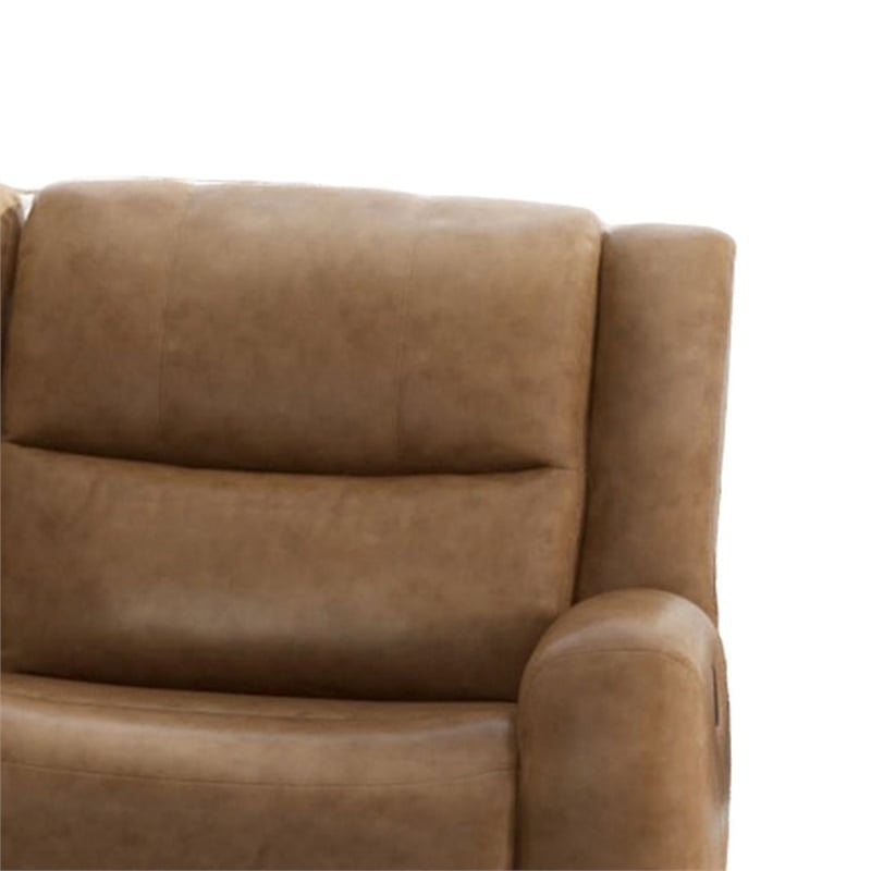 Benjara Leos Sofa- Manual Reclining- Contour Armrest- 88