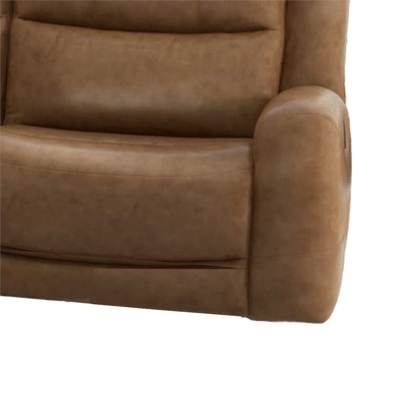 Benjara Leos Sofa- Manual Reclining- Contour Armrest- 88