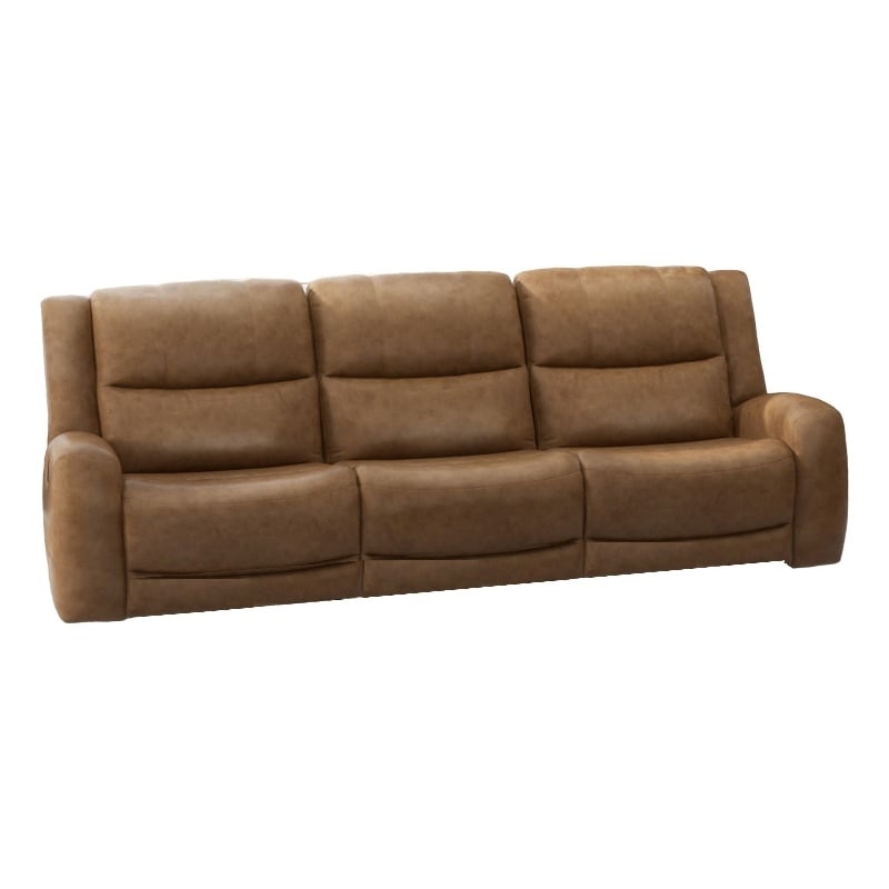 Benjara Leos Sofa- Manual Reclining- Contour Armrest- 88