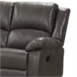 Benjara Lizzy Sofa- Manual Reclining- Pillow Arms- 82