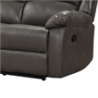 Benjara Lizzy Sofa- Manual Reclining- Pillow Arms- 82