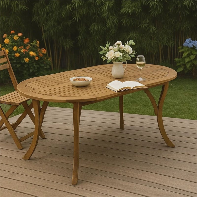 Benjara Outdoor Dining Table- 70