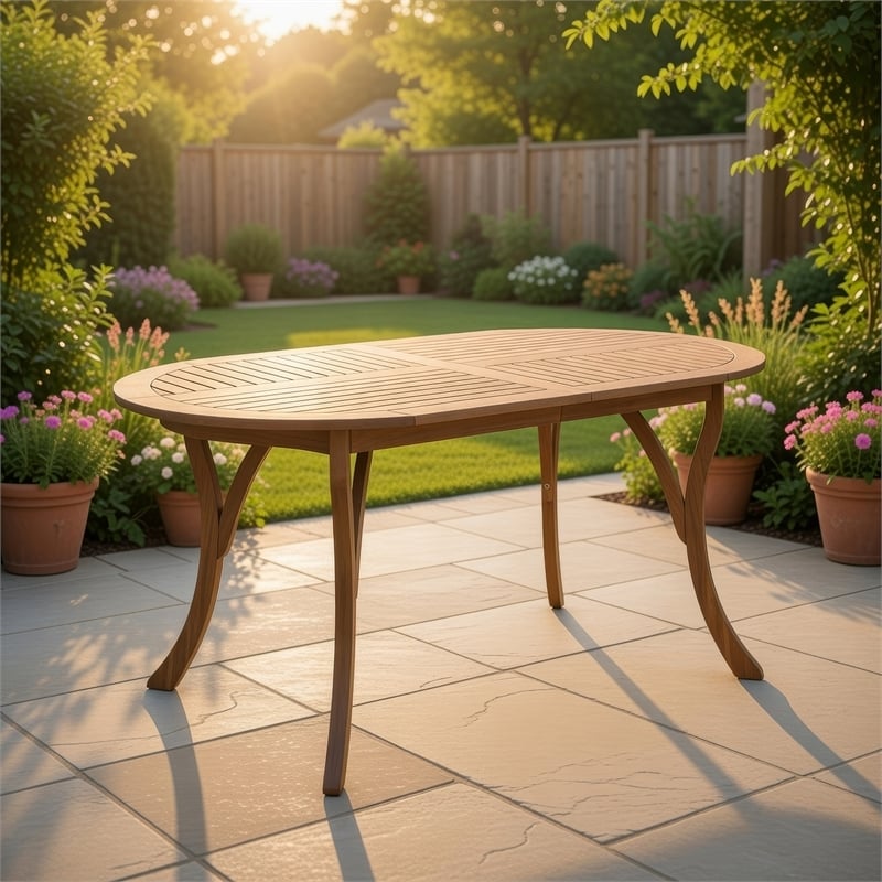 Benjara Outdoor Dining Table- 70