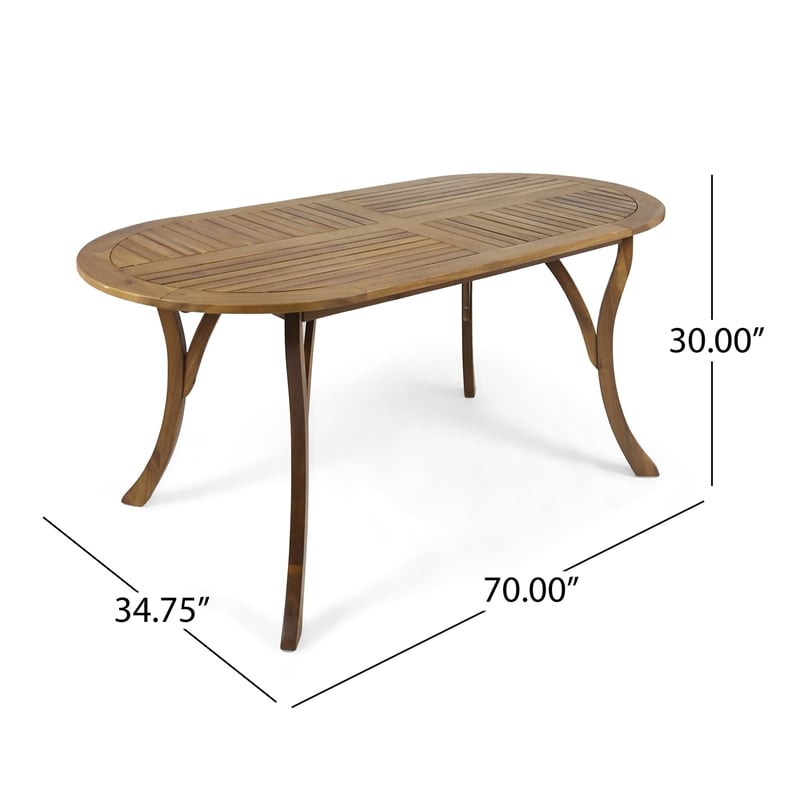 Benjara Outdoor Dining Table- 70