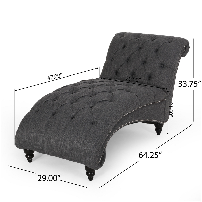Benjara Curb Chaise Lounger- 64