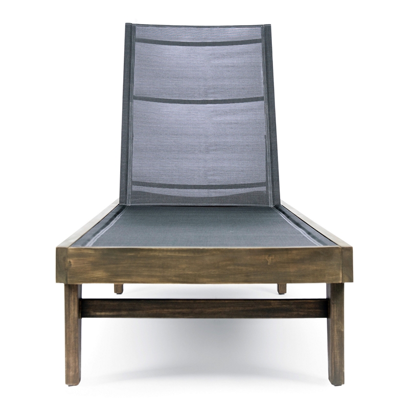 Benjara Liam Outdoor Chaise Lounger- 78