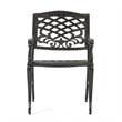 Benjara Toni Outdoor Armchair - Bronze Aluminium (Set of 2)