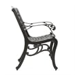 Benjara Toni Outdoor Armchair - Bronze Aluminium (Set of 2)