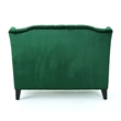 Benjara Lanny Loveseat Settee- Wingback Bench 50