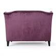 Benjara Lanny Loveseat Settee- Wingback Bench 50