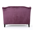 Benjara Lanny Loveseat Settee- Wingback Bench 50