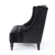 Benjara Lanny Loveseat Settee- Wingback Bench 50