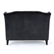 Benjara Lanny Loveseat Settee- Wingback Bench 50