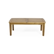Benjara Outdoor Rectangular Coffee Table - Natural Brown