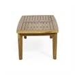 Benjara Outdoor Rectangular Coffee Table - Natural Brown