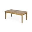 Benjara Outdoor Rectangular Coffee Table - Natural Brown