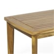 Benjara Outdoor Rectangular Coffee Table - Natural Brown