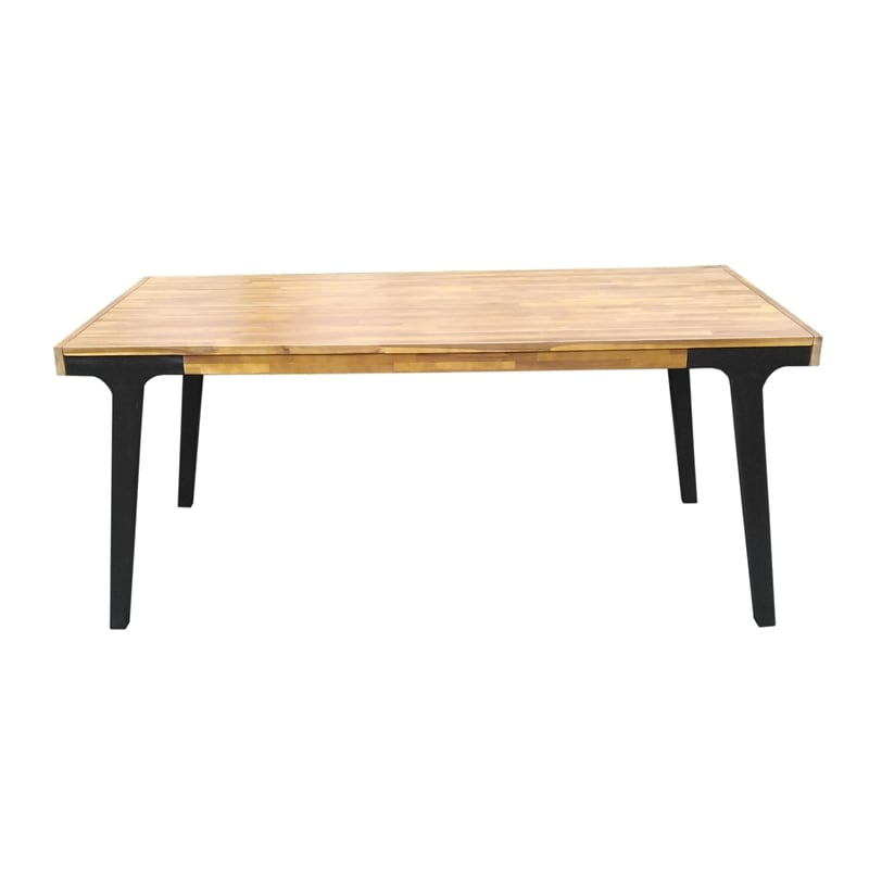 Benjara Sheldon Outdoor Dining Table- Rectangular 69
