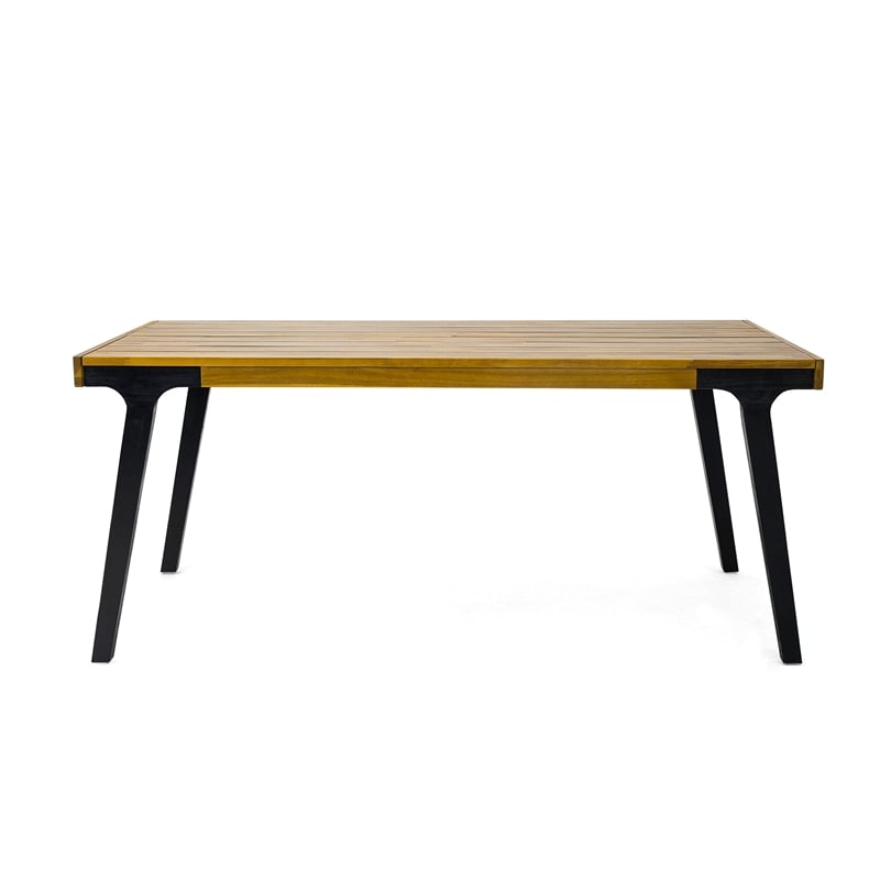 Benjara Sheldon Outdoor Dining Table- Rectangular 69