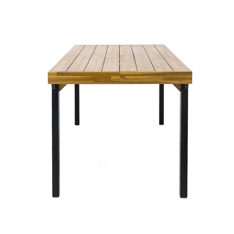Benjara Sheldon Outdoor Dining Table- Rectangular 69